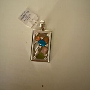 Lia Sophia Galileo Pastel Stone Pendant NWT